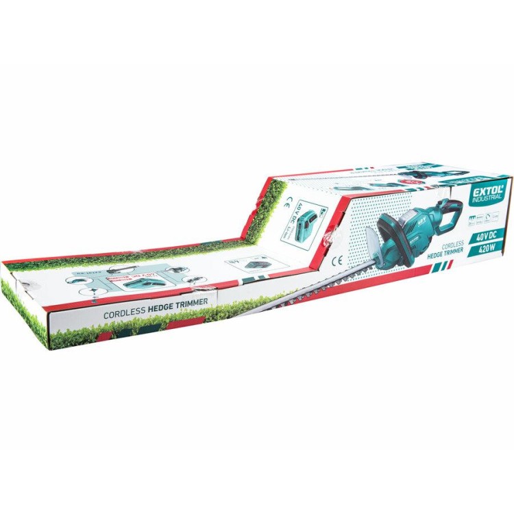 Extol 8795603 Nůžky na živé ploty aku, 40V Li-ion, bez baterie a nabíječky