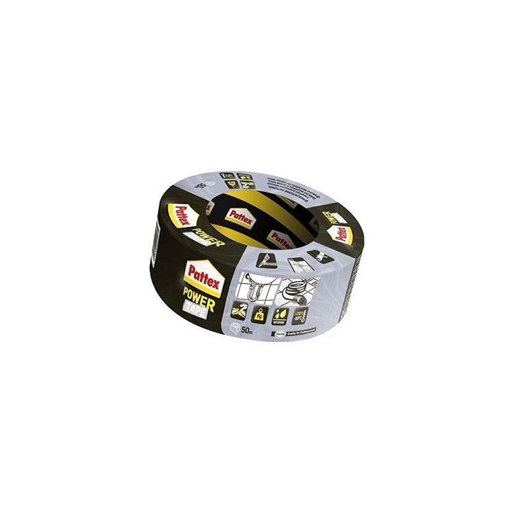 Lepicí páska Pattex Power tape stříbrná 50m