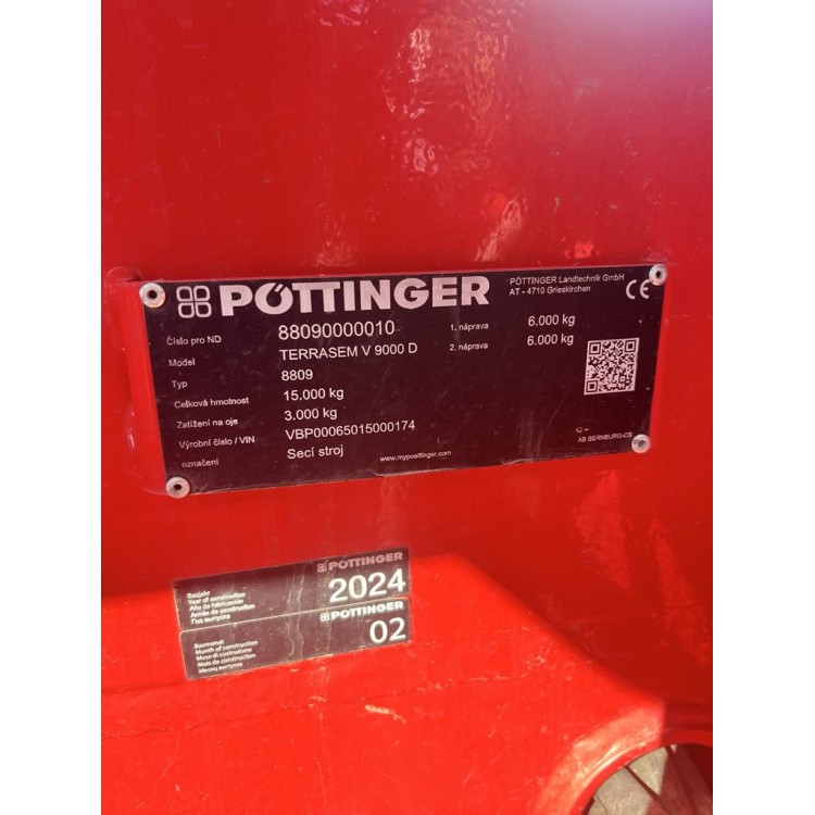Secí stroj Pöttinger Terrasem V9000