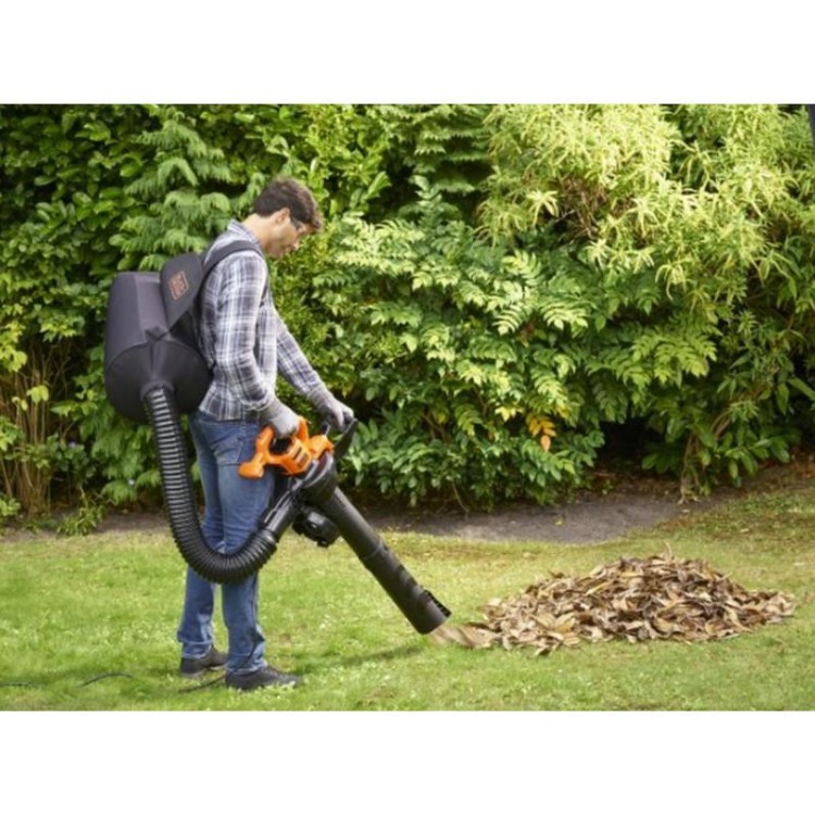 BLACK&DECKER BEBLV290 Zahradní vysavač/foukač/drtič listí 3v1 2900W
