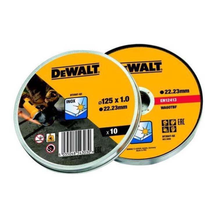 DeWALT DT3507 Kotouč řezný 10ks 125x22,2x1,0 mm na nerez