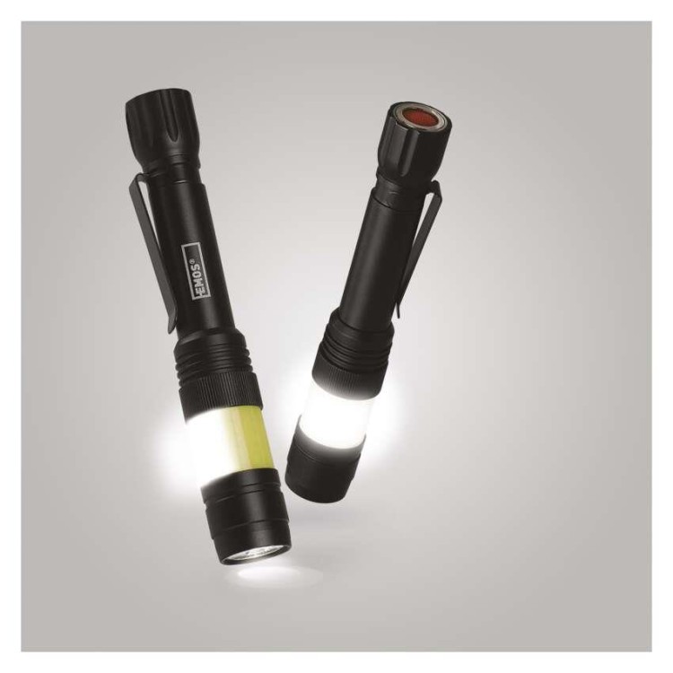 EMOS P3112 Svítilna 360° COB LED kovová, 270 lm, 2x AA