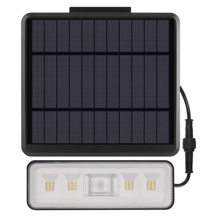 EMOS ZG112S Solární LED reflektor SUNNO s pohybovým čidlem, černý,neutrální bílá