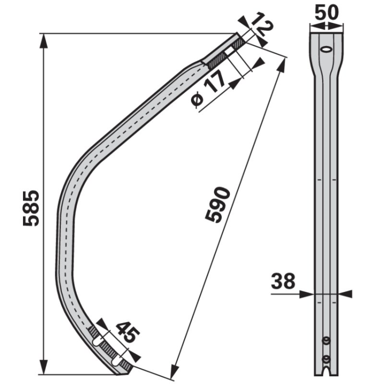 Slupice pera Kongskilde KKE101155061