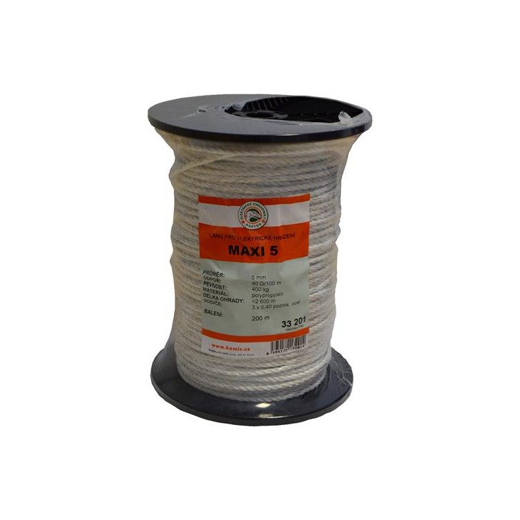 Lanko plast Maxi 5mm 200 m 3x0,4 Zn bílé