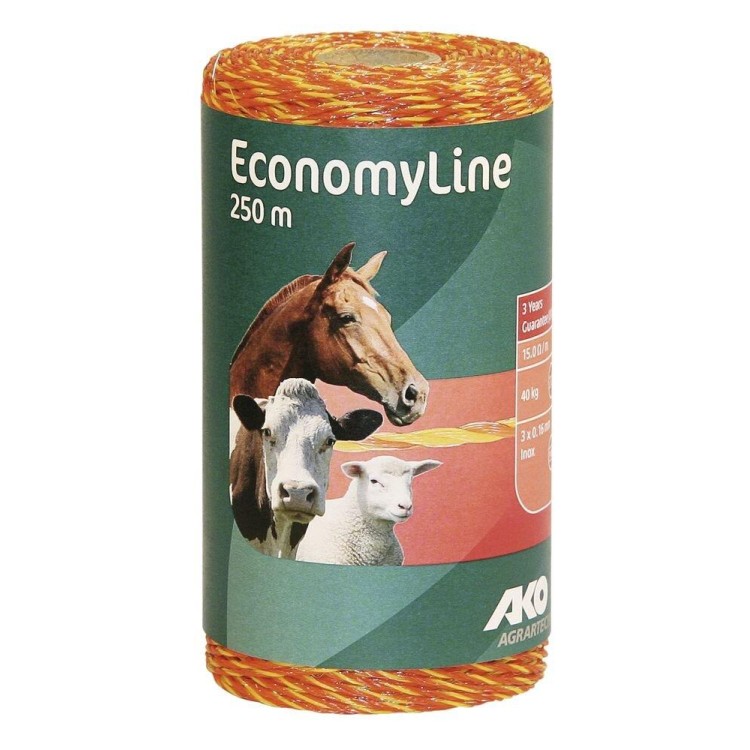 KERBL 44520 Lanko pro elektrický ohradník EconomyLine 250m žlutá/oranžová
