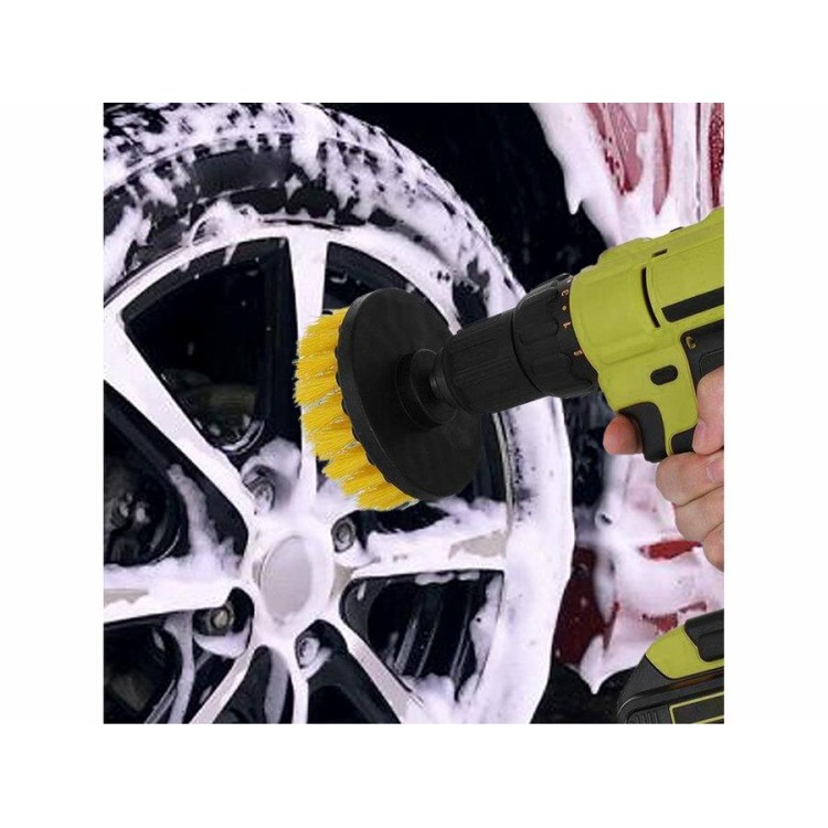 Extol Craft 904000 Sada čistících kartáčů na vrtačku 4ks, stopka 1/4"x25mm
