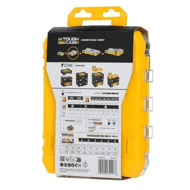 DEWALT DT70785 Sada bitů a vrtáků 100ks