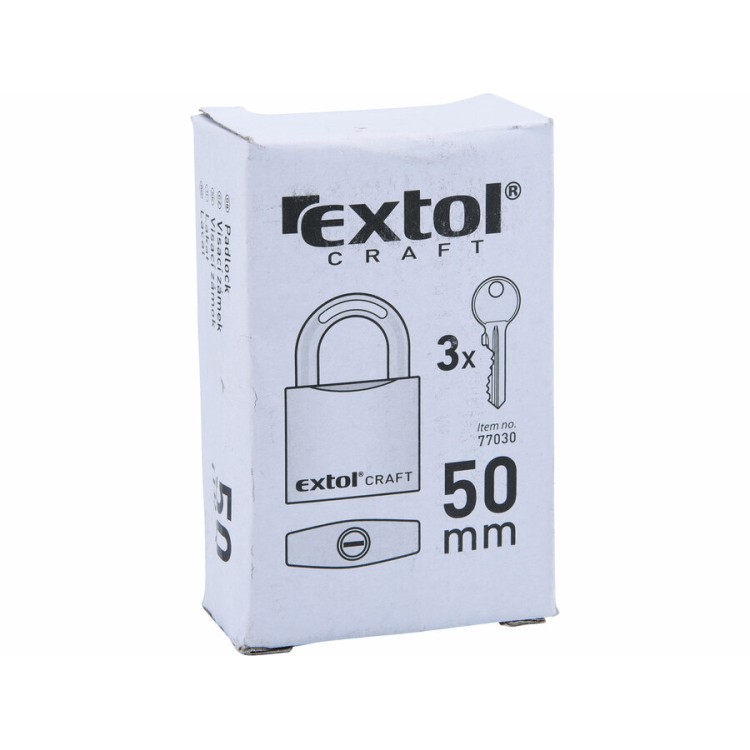 Extol 77030 Zámek visací 50mm litinový