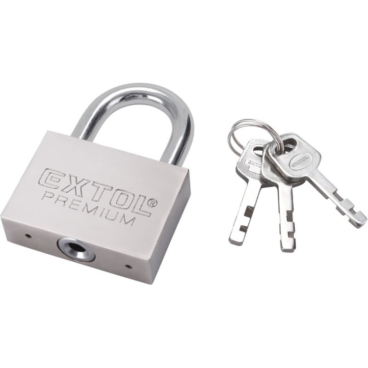 EXTOL PREMIUM zámek visací kovový, 30mm
