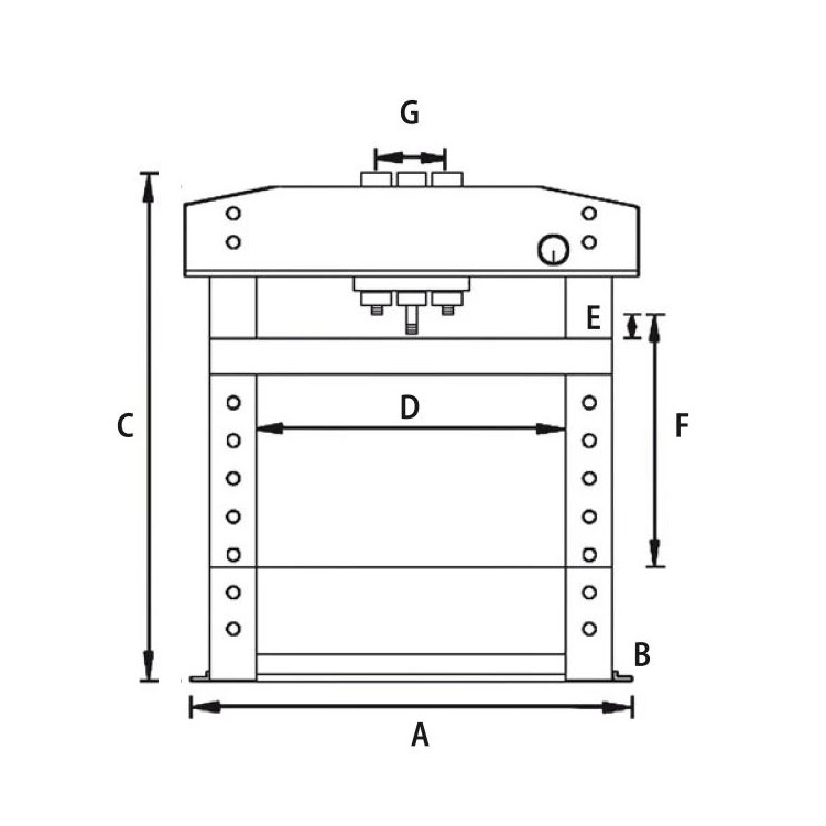 Unicraft Hydraulický lis WPP 75 E