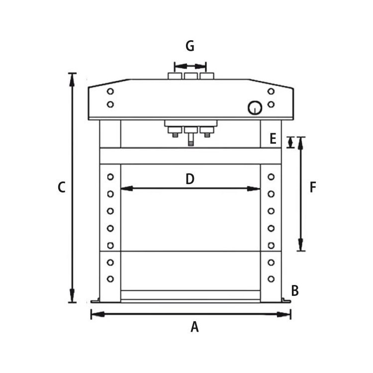 Unicraft Stolní hydraulický lis WPP 10 TE