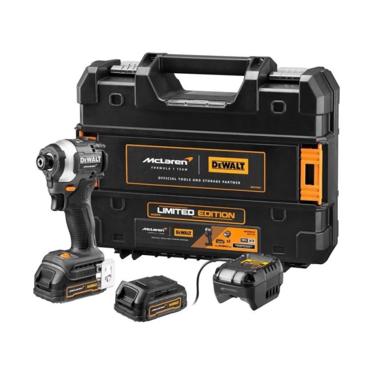 DEWALT McLAREN DCF85MP2T Utahovák rázový bezuhlíkový AKU 18V, 2x5,0 AH
