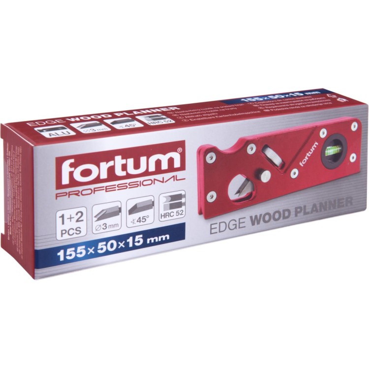 FORTUM 4752104 Hoblík na srážení hran nastavitelný, 2nožové profily