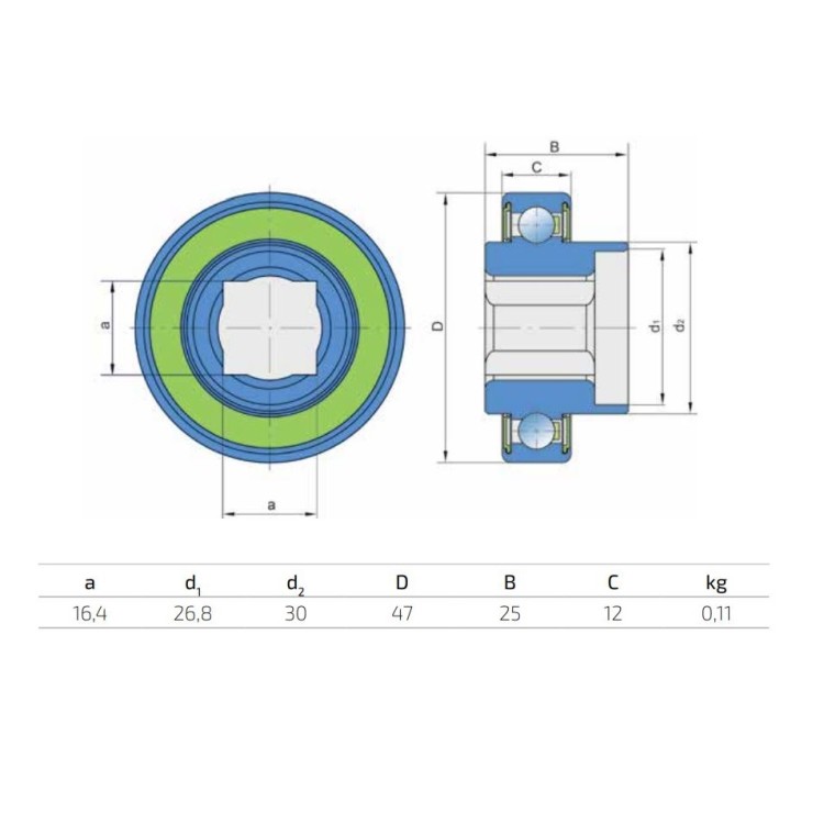 Ložisko FKL AGRO SLE 47-16S-2RS
