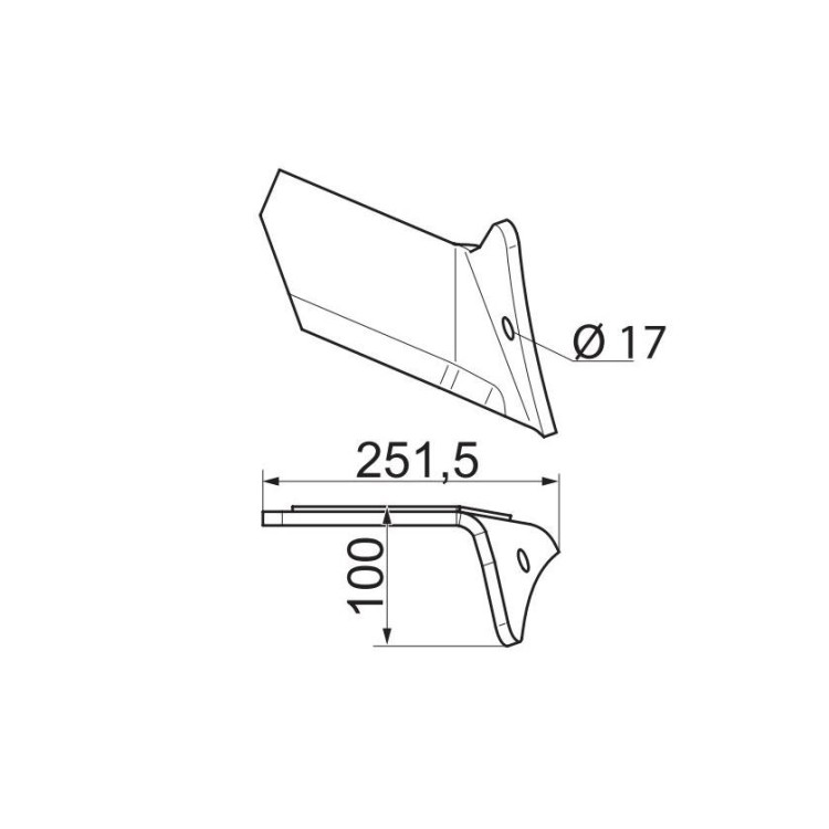 Pöttinger 9104.50.030.0 Radlička pravá 350 Classic - Terria