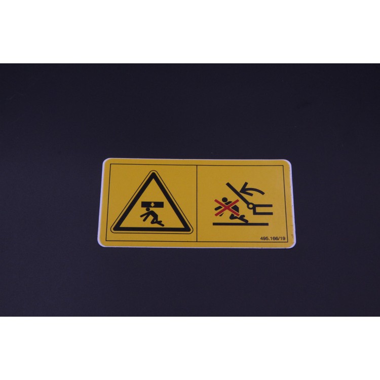 Nálepka "není v rozsahu otočení "