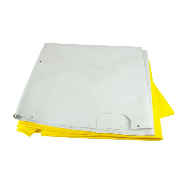 Plachta levá na A9, A10 šedivá/žlutá