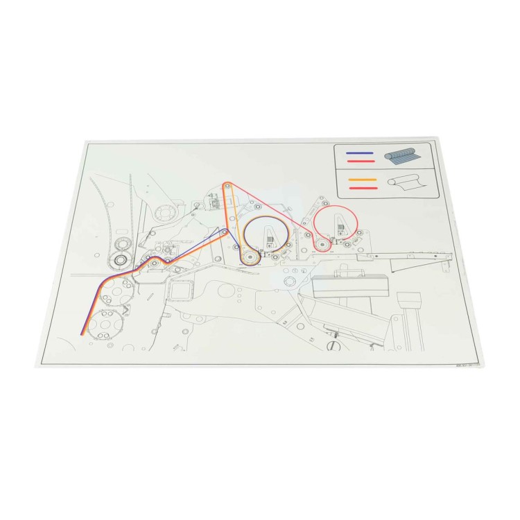 Nálepka "Samolepka-Založení sítě-folie" 50x35cm