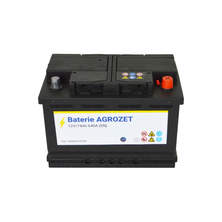 AGROZET Premium Baterie 12V/74Ah (640A EN)