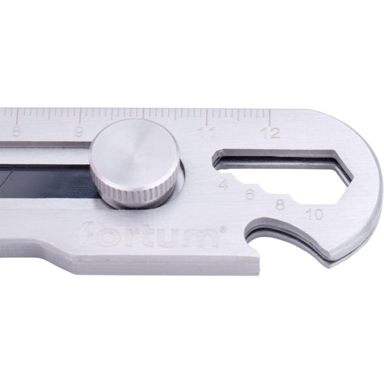 FORTUM 4780025 Ulamovací nůž celokovový nerez, 5v1 18mm, Auto-lock