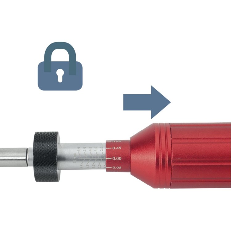 EXTOL PREMIUM 8825301 Šroubovák momentový na hroty, 1/4", 1-6Nm