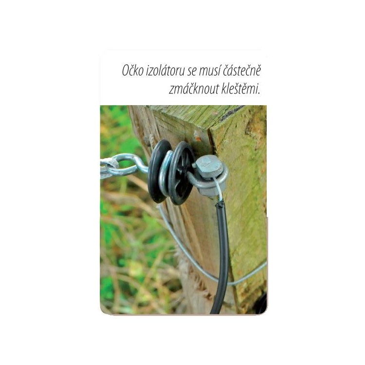 Izolátor pro elektrické ohradníky WI 604 koncový k brance