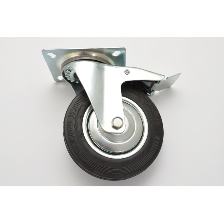 Kolo s natáčecí vidlicí a brzdou B 160 mm