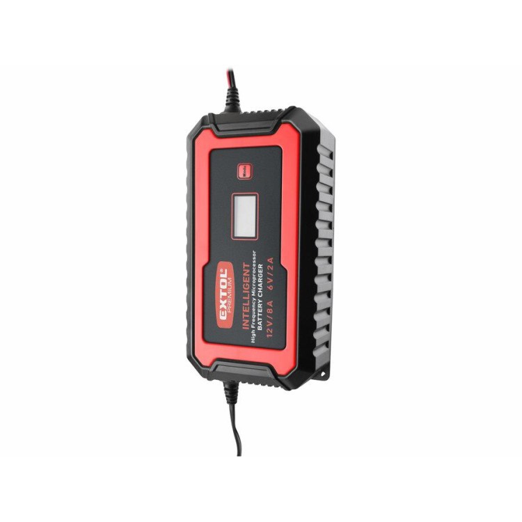 EXTOL 8897303 Autonabíječka 9stupňová, řízená mikroprocesorem, 12V/6V, 8A