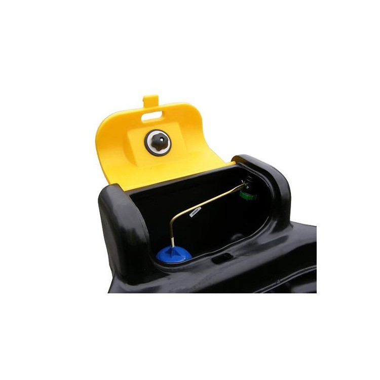 Žlab napájecí černý s ventilem, 600 l