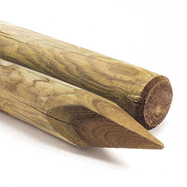 Kůl ohradníkový dřevěný 100x1800 (mm) impregnovaný