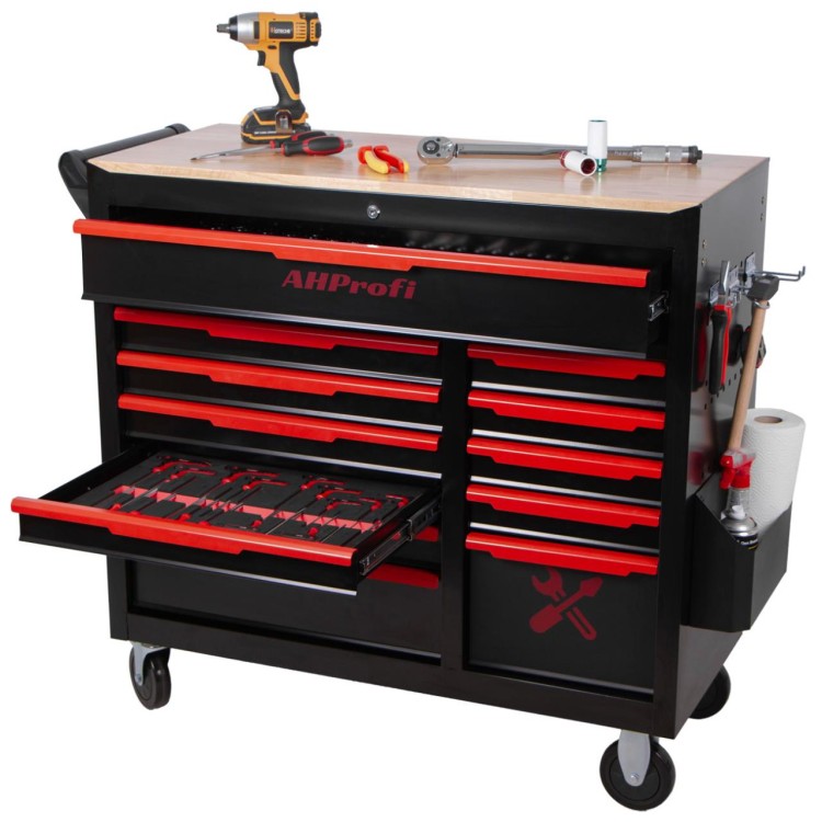 AHProfi AH61360R Dílenský vozík Magnus XXL s nářadím, 12 zásuvek, 360 ks
