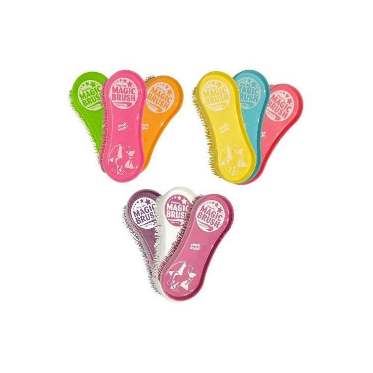 8609 Kartáč Magic na koně plastový mix barev