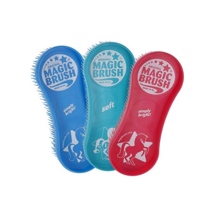 8609 Kartáč Magic na koně plastový mix barev