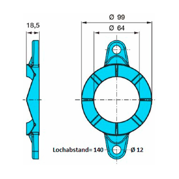 Podložka spodní pro řídící čep