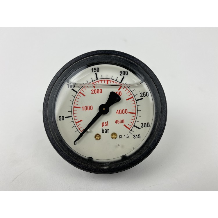 Manometr 1/4" 0-250 Bar zadní uchycení plněný glycerinem