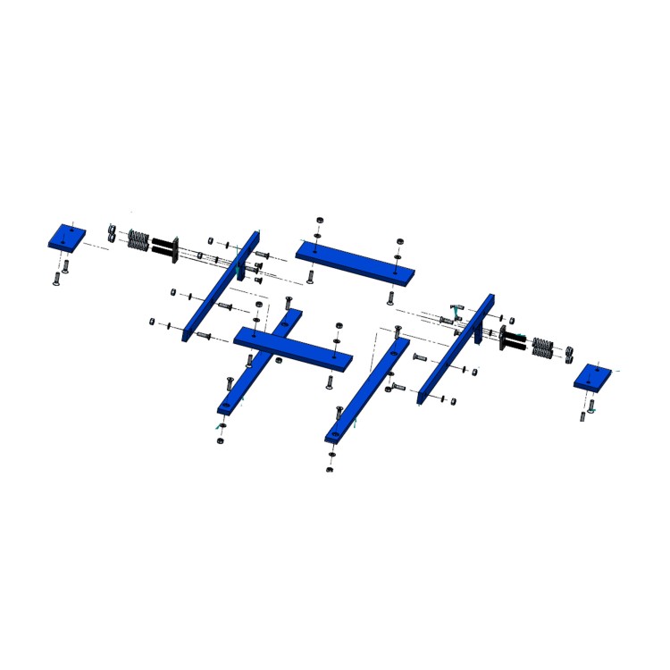 Sada lišt posuvné podlahy ASW