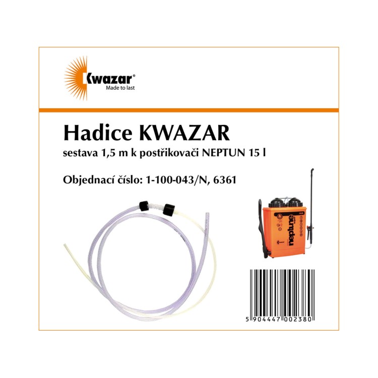 Hadice sestava 1,5 m Kwazar NEPTUNE