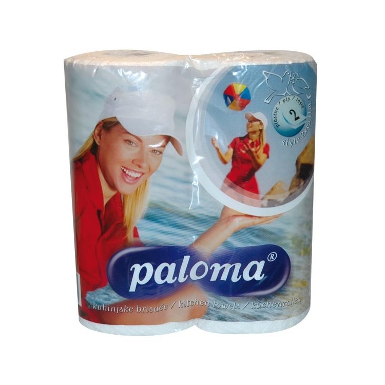 Utěrka papírová role PALOMA 2 ks