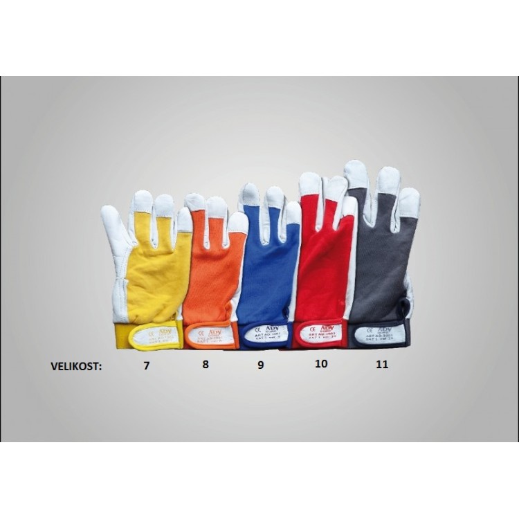 Rukavice pracovní DORO č.8 oranžové