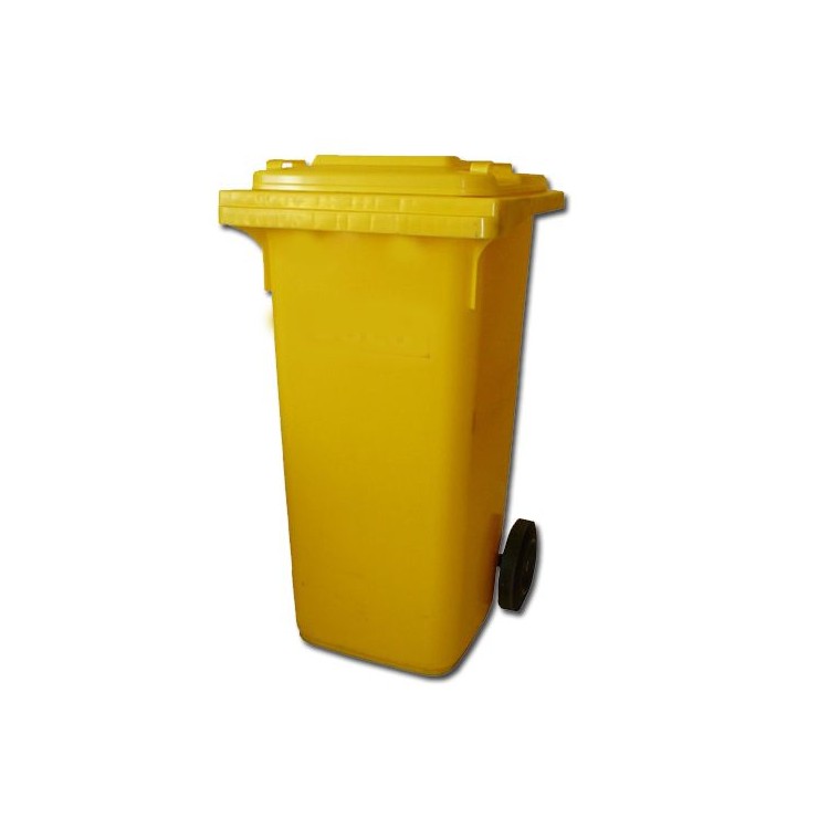 Popelnice 120 l PVC s kolečkama žlutá