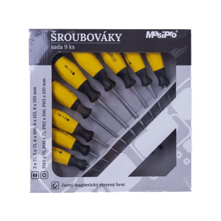 MASIPRO 102072 Sada šroubováků 9 dílů
