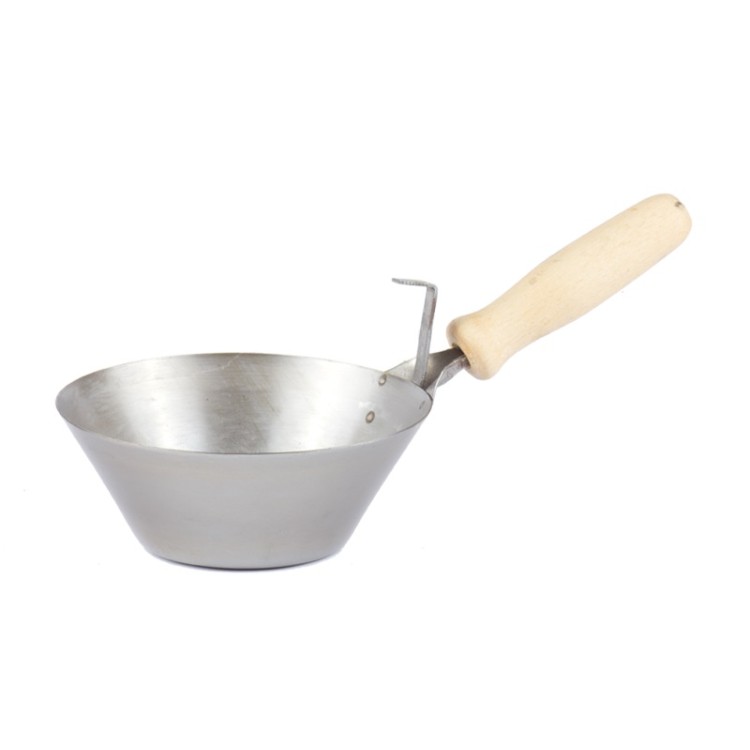 Naběračka OCEL 21cm/dř.rukojeť