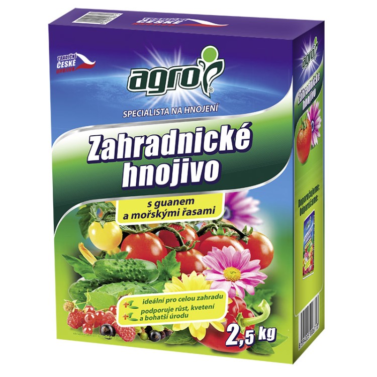 AGRO Zahradnické hnojivo 2,5 kg