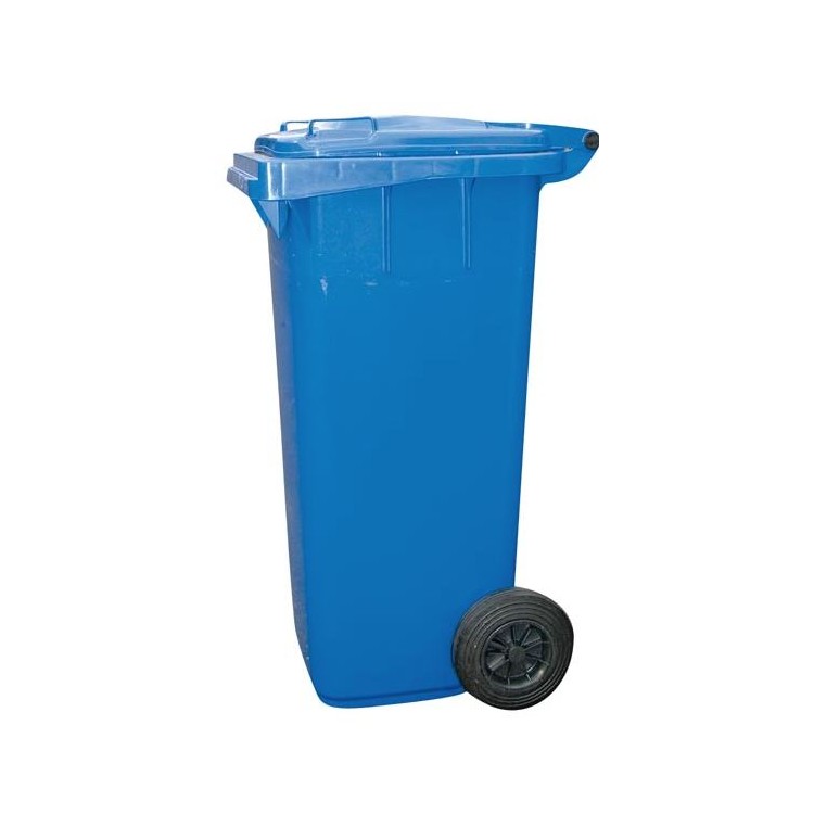 Popelnice 120 l PVC s kolečkama modrá