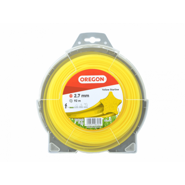 OREGON 69-432-Y Žací struna ŽLUTÁ 2,7mm x 92m Hvězda