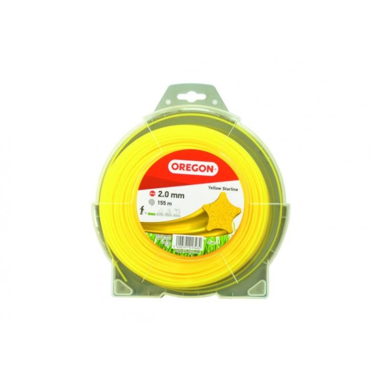 OREGON 69-448-Y Žací struna ŽLUTÁ 2,0mm x 155m Hvězda