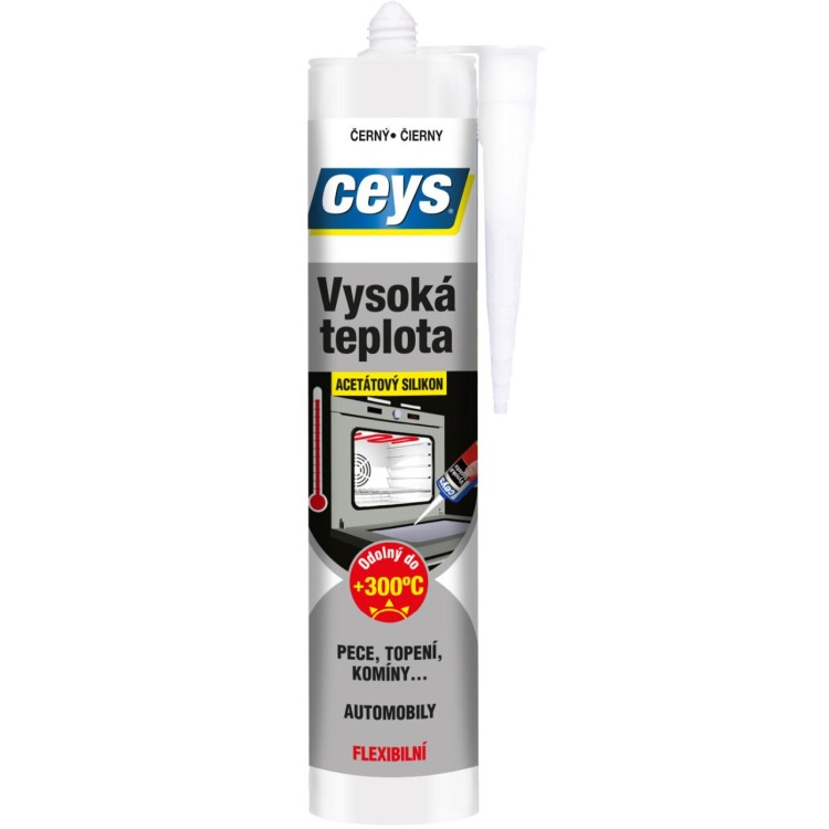ceys 42506038 SILIKON Vysoká teplota černá 280ml