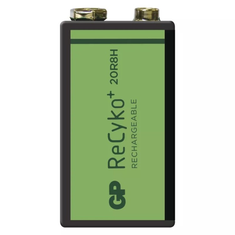 Nabíjecí baterie GP ReCyko+ 6F22 (8,4V), 1 ks v blistru