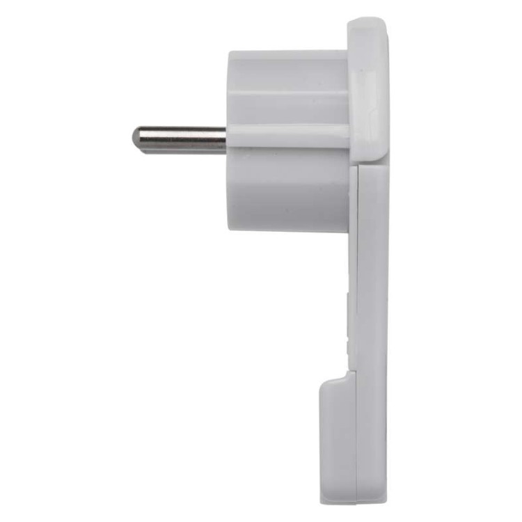 Vidlice úhlová pro prodlužovací kabel, bílá